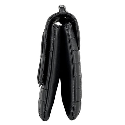 Chanel Chocobar Chain Shoulder Bag No.5 Camellia Coco Mark Shoulder Bag Leather