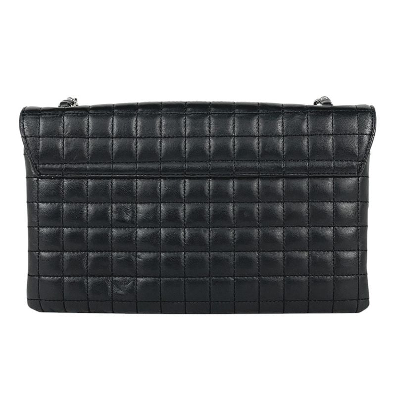 Chanel Chocobar Chain Shoulder Bag No.5 Camellia Coco Mark Shoulder Bag Leather