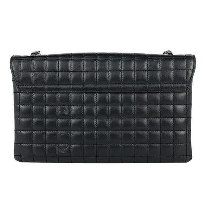 Chanel Chocobar Chain Shoulder Bag No.5 Camellia Coco Mark Shoulder Bag Leather