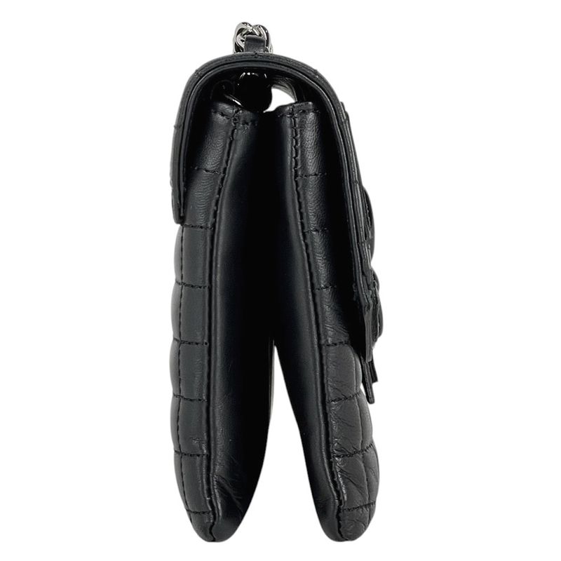 Chanel Chocobar Chain Shoulder Bag No.5 Camellia Coco Mark Shoulder Bag Leather