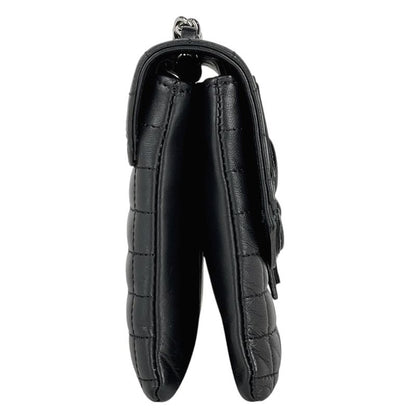 Chanel Chocobar Chain Shoulder Bag No.5 Camellia Coco Mark Shoulder Bag Leather