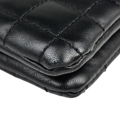 Chanel Chocobar Chain Shoulder Bag No.5 Camellia Coco Mark Shoulder Bag Leather