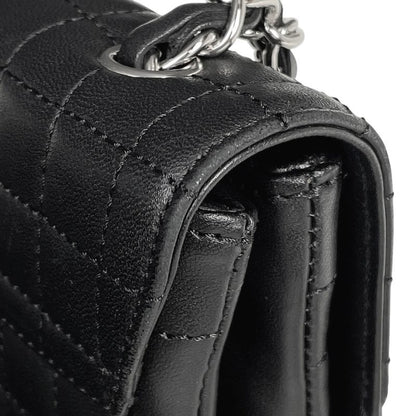 Chanel Chocobar Chain Shoulder Bag No.5 Camellia Coco Mark Shoulder Bag Leather