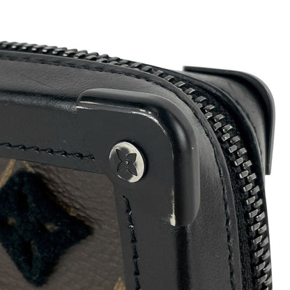 Louis Vuitton Soft Trunk Clutch Tuftage Second Bag Monogram Black Brown M45061