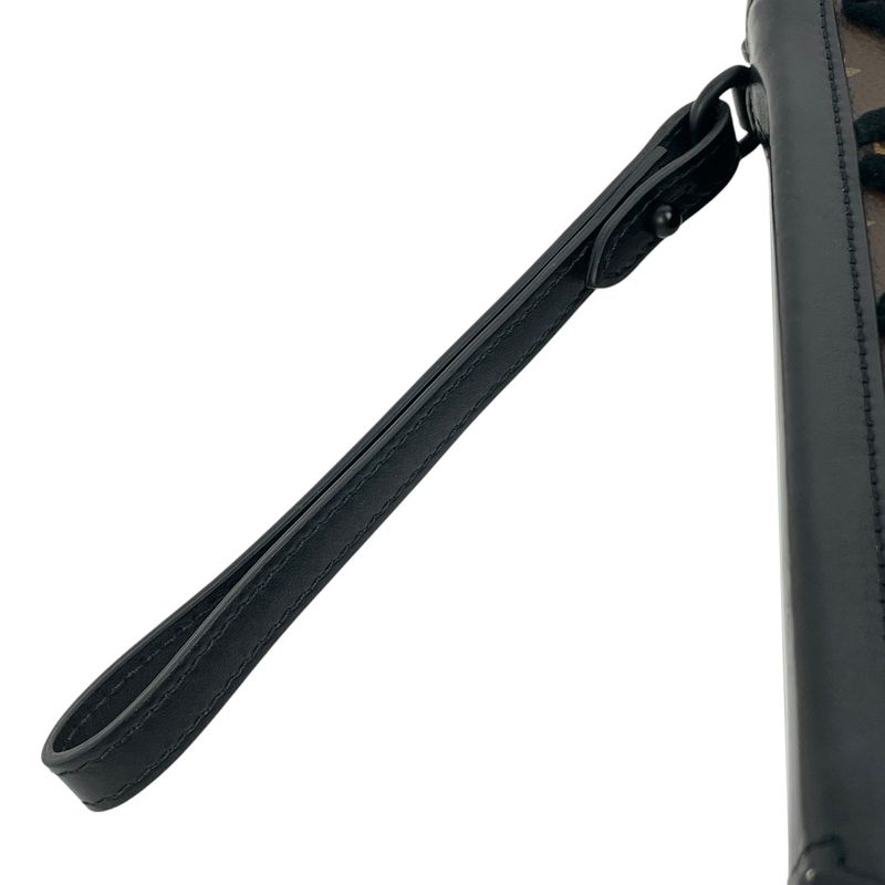 Louis Vuitton Soft Trunk Clutch Tuftage Second Bag Monogram Black Brown M45061