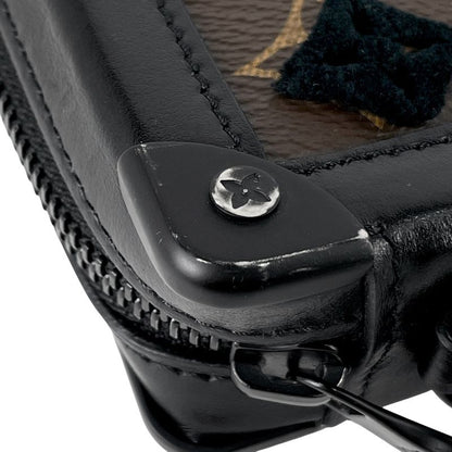 Louis Vuitton Soft Trunk Clutch Tuftage Second Bag Monogram Black Brown M45061