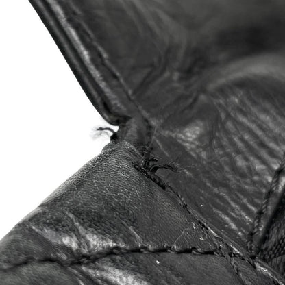 Chanel Coco Mark Chain Tote Shoulder Bag Tote Leather Black Women