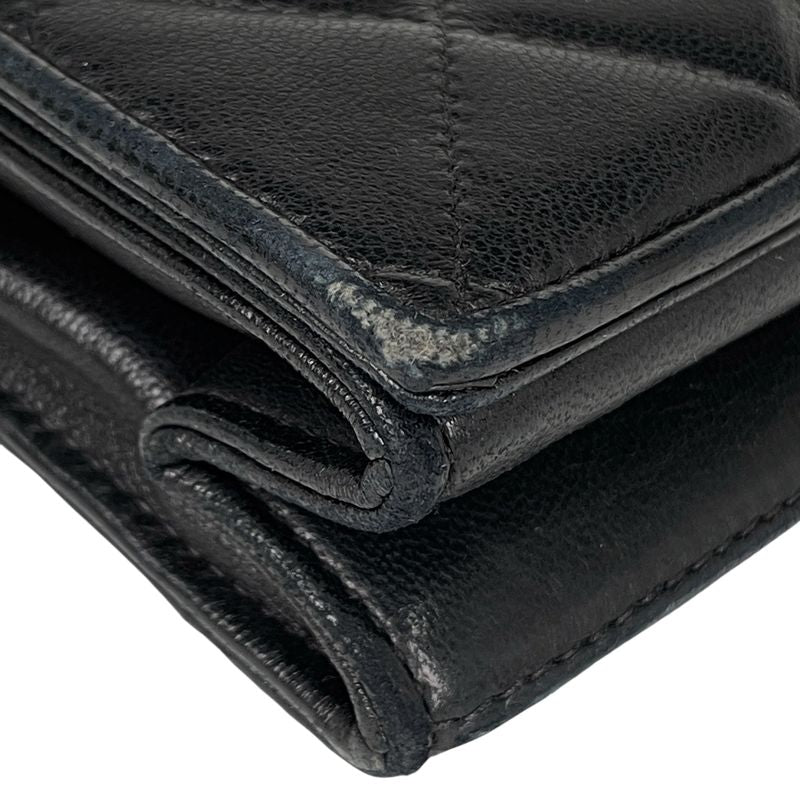 Chanel Coco Mark Chain Shoulder Bag Matelasse Shoulder Bag Black Women