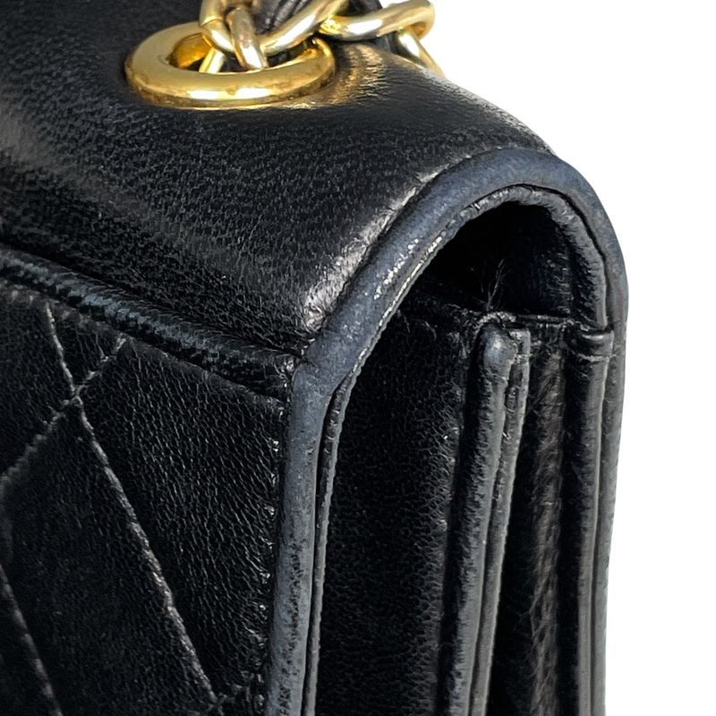 Chanel Coco Mark Chain Shoulder Bag Matelasse Shoulder Bag Black Women