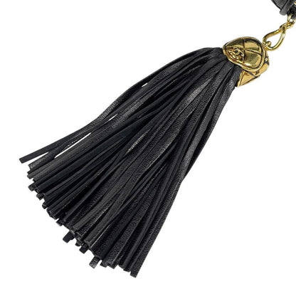 Chanel Coco Mark Fringe Chain Shoulder Bag Tassel Matelasse Enamel Shoulder Bag