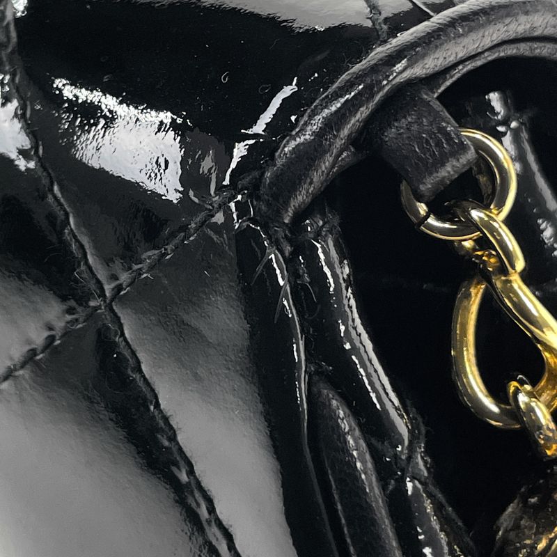 Chanel Coco Mark Fringe Chain Shoulder Bag Tassel Matelasse Enamel Shoulder Bag