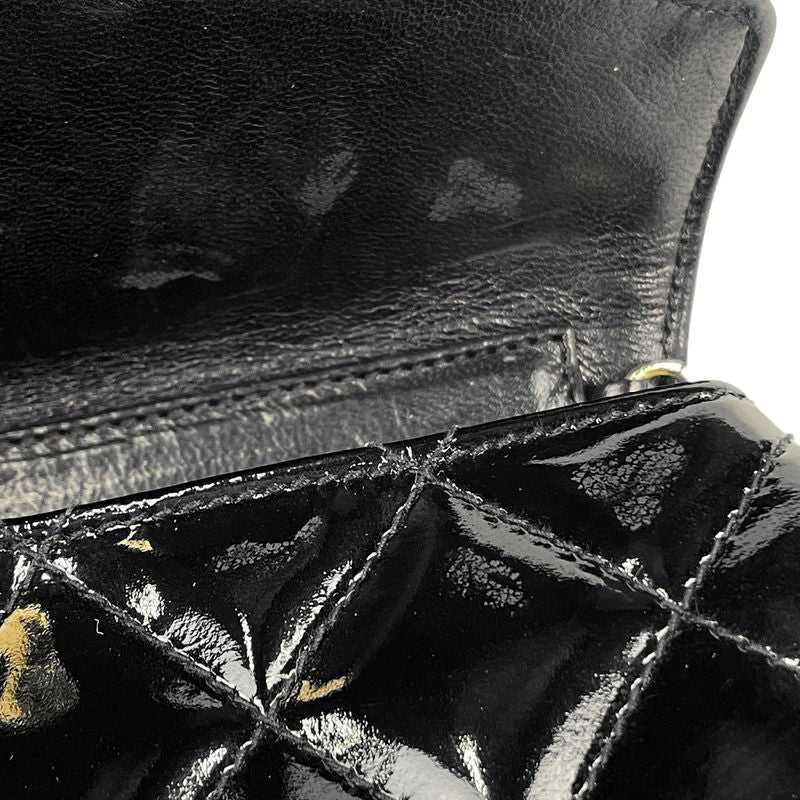 Chanel Coco Mark Fringe Chain Shoulder Bag Tassel Matelasse Enamel Shoulder Bag