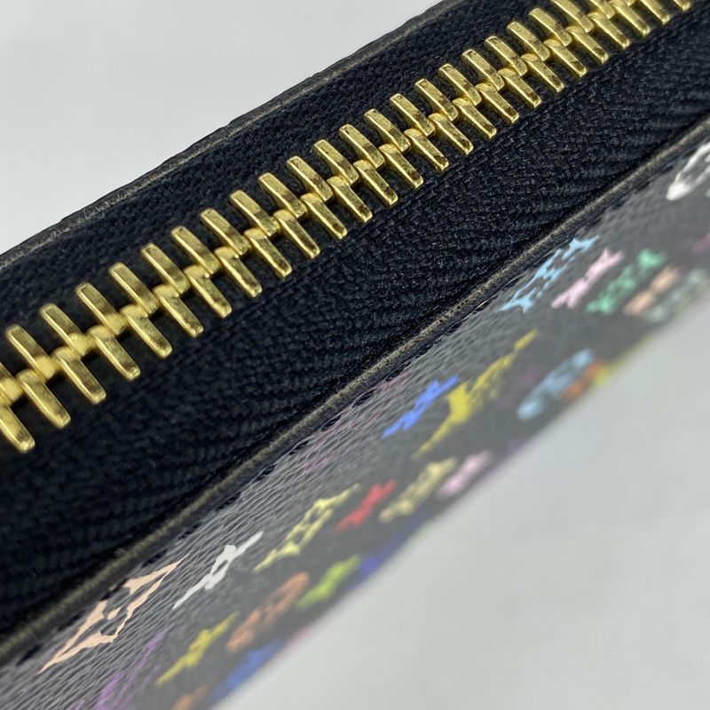 Louis Vuitton Zippy Wallet Round Zipper Long Wallet Monogram Multicolor Noir
