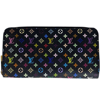 Louis Vuitton Zippy Wallet Round Zipper Long Wallet Monogram Multicolor Noir
