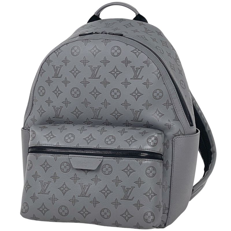 Louis Vuitton Discovery Backpack PM Monogram Shadow Backpack Leather Gray