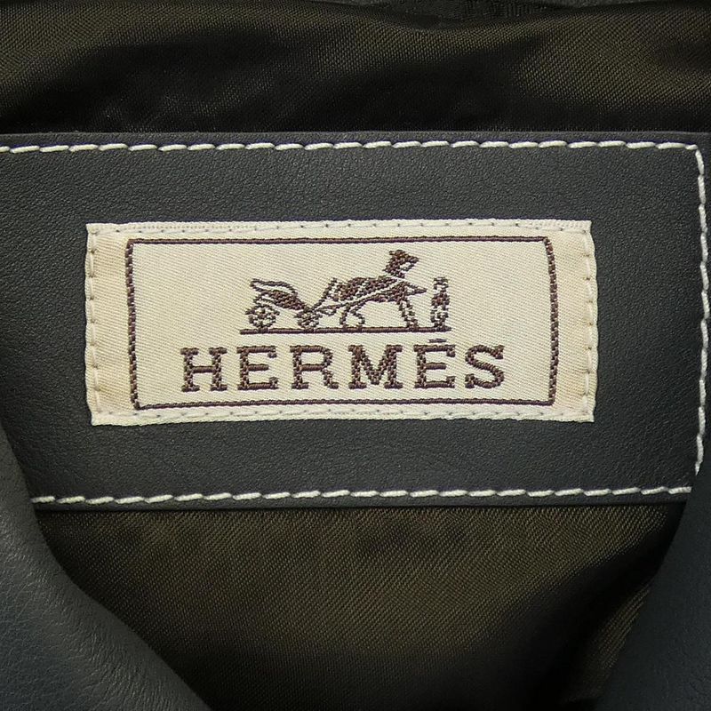Hermes 553140hb Leather Jacket