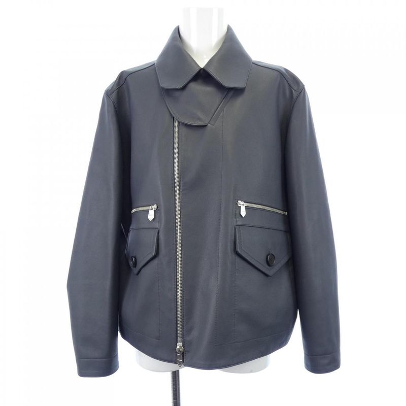 Hermes 553140hb Leather Jacket
