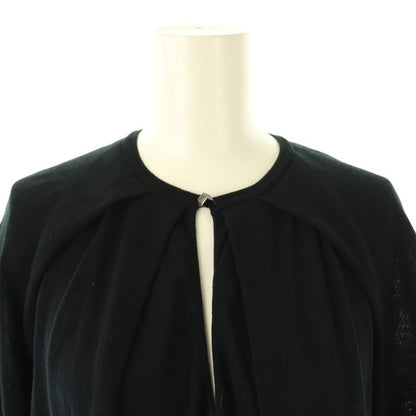 Fendi Knit Dress Long Short Sleeves 38 Black Hk - Gy57