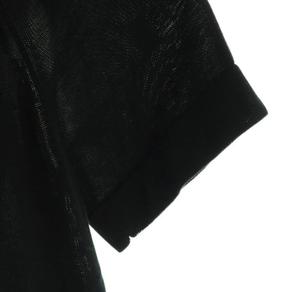 Fendi Knit Dress Long Short Sleeves 38 Black Hk - Gy57