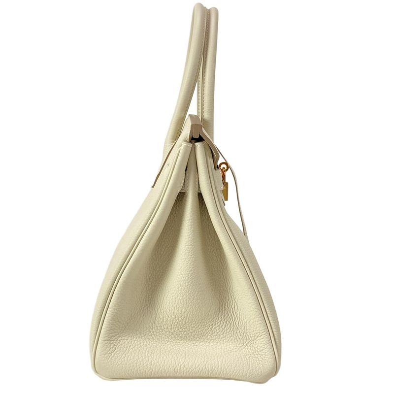 Hermes Handbag Excellent Condition Birkin 30 Cles Rose Gold Hardware