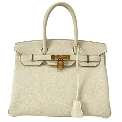 Hermes Handbag Excellent Condition Birkin 30 Cles Rose Gold Hardware