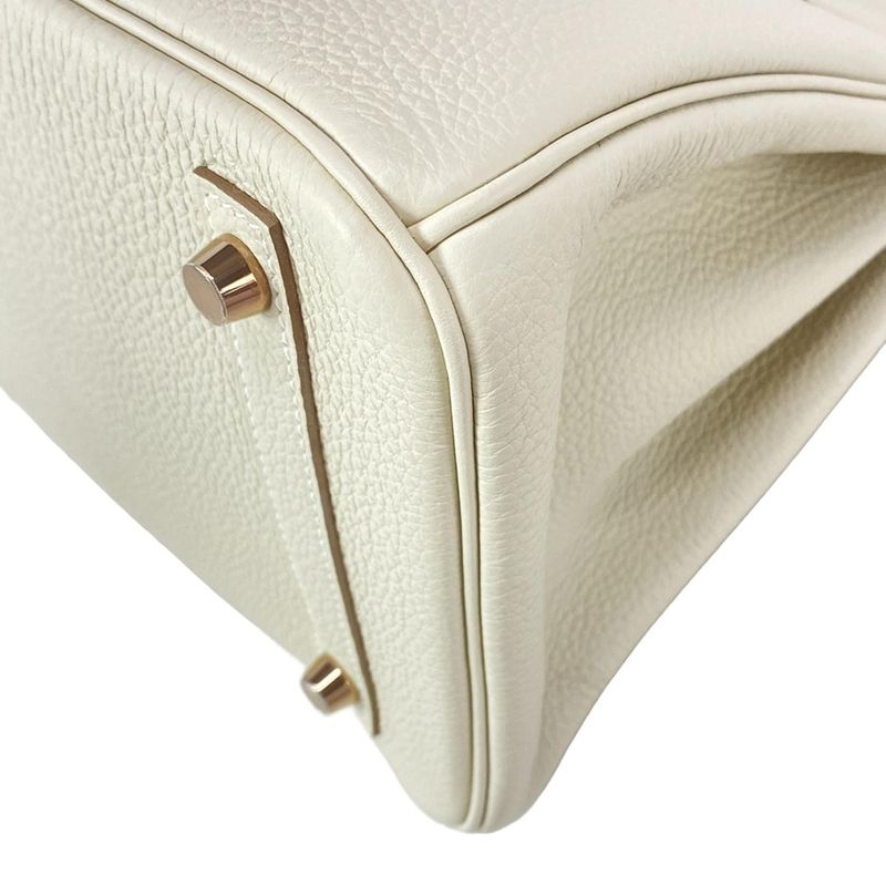 Hermes Handbag Excellent Condition Birkin 30 Cles Rose Gold Hardware