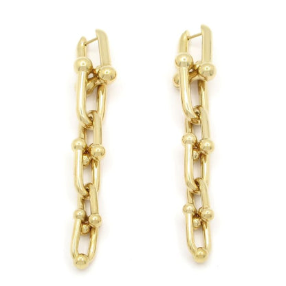 Tiffany & Co Earrings Excellent Condition Hardware Graduated Link Earrings 18k