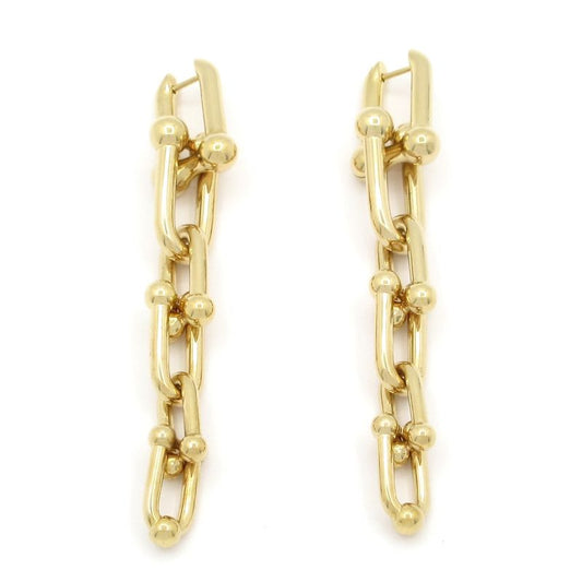 Tiffany & Co Earrings Excellent Condition Hardware Graduated Link Earrings 18k