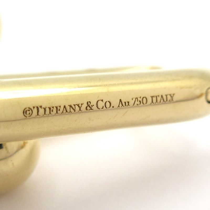 Tiffany & Co Earrings Excellent Condition Hardware Graduated Link Earrings 18k