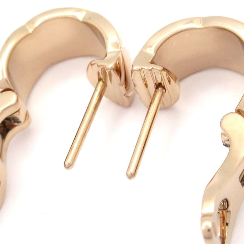 Chanel Earrings Excellent Condition Coco Crushmatelasse 18kbg X Diamonds