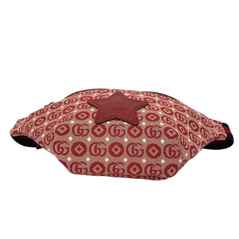 Gucci Waist Pouch Interlocking G Childrens 502095 Red White and Navy