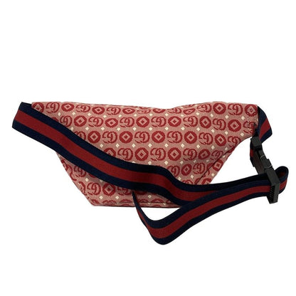 Gucci Waist Pouch Interlocking G Childrens 502095 Red White and Navy