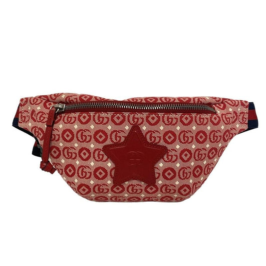 Gucci Waist Pouch Interlocking G Childrens 502095 Red White and Navy