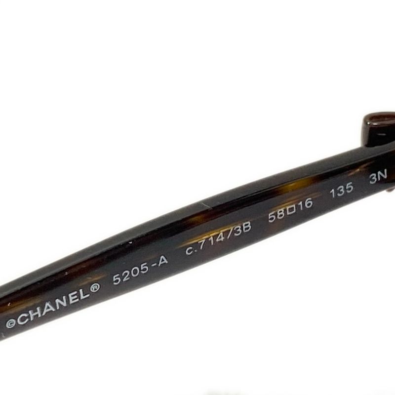 Chanel Sunglass Es - 5205-a Dark Brown Ribbon