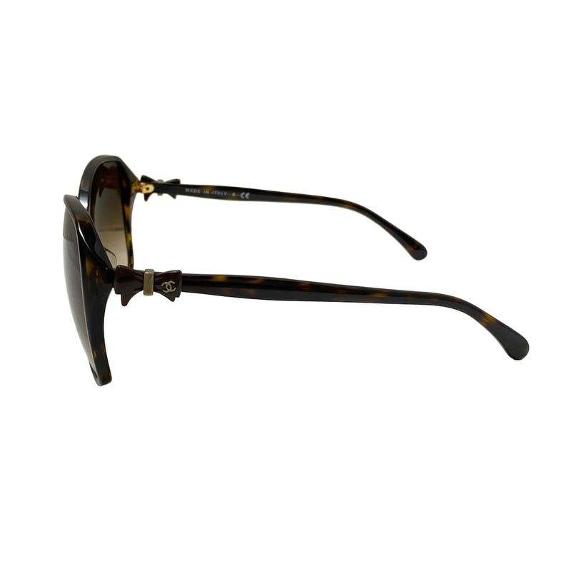 Chanel Sunglass Es - 5205-a Dark Brown Ribbon
