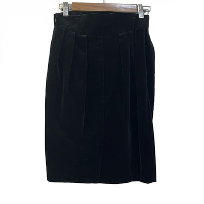 Yves Saint Laurent Long Skirt Size L Women - Black Velour