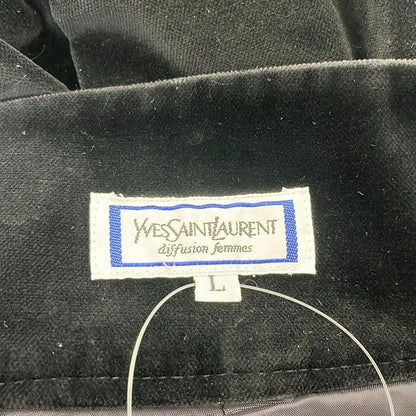 Yves Saint Laurent Long Skirt Size L Women - Black Velour