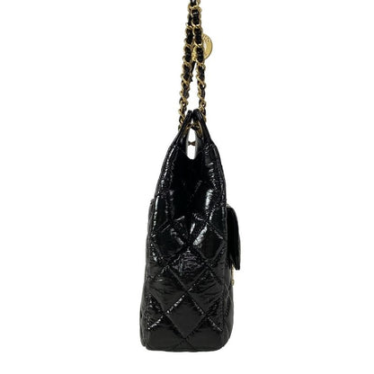 Chanel Shoulder Bag Excellent Condition Hobo Bag Matelasse As4322 Black