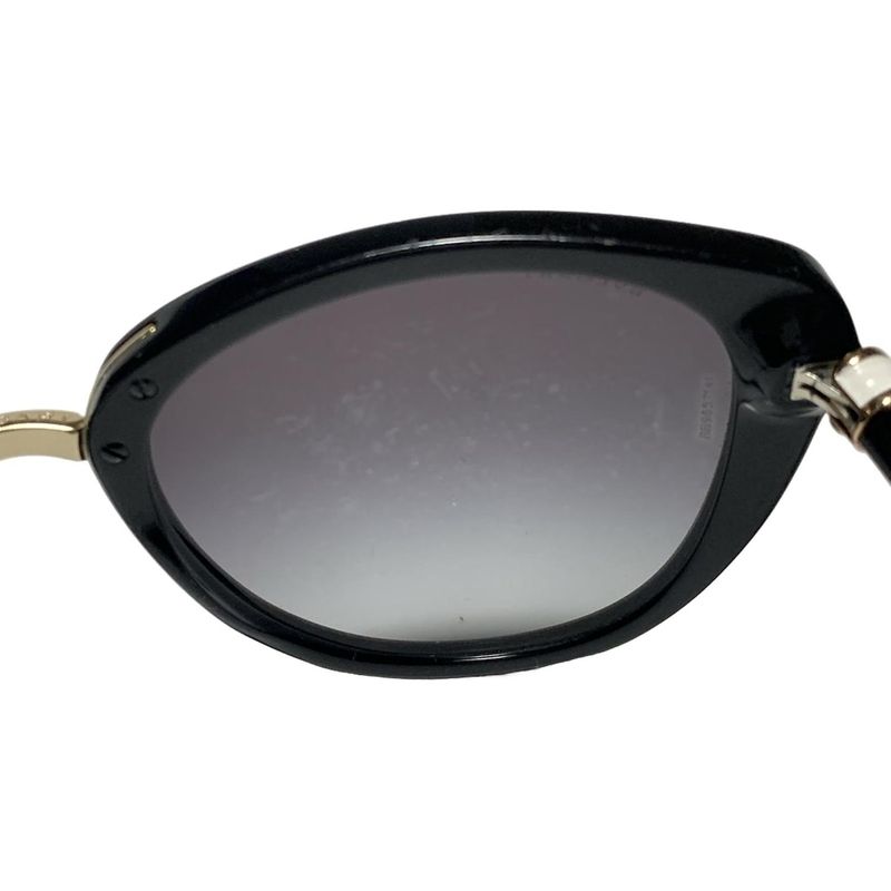 Bvlgari Sunglass Es - 8177 Black × White × Gold