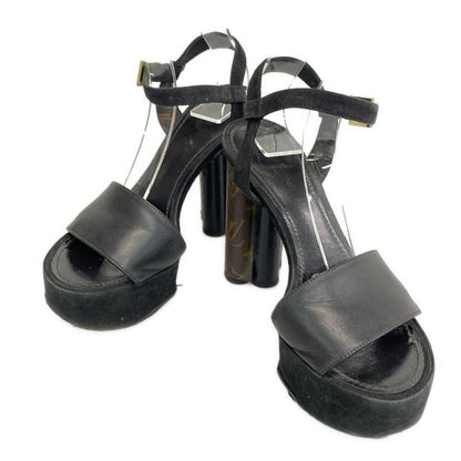 Louis Vuitton Sandals 37 Podium Line Platform Sandals Brown Black and Gold