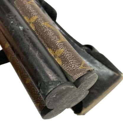 Louis Vuitton Sandals 37 Podium Line Platform Sandals Brown Black and Gold