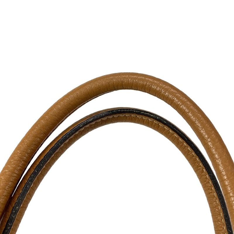 Hermes Garden Party TPM Tote Bag Lime and Toffee Silver Hardware