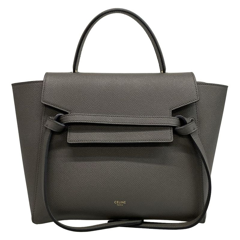Celine Handbag Belt Bag Micro Dark Gray