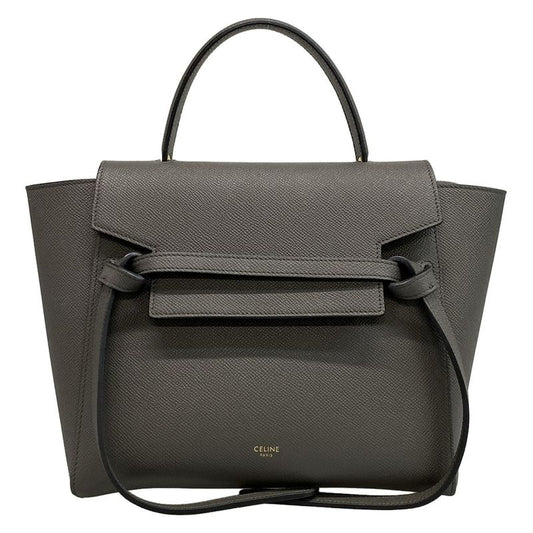 Celine Handbag Belt Bag Micro Dark Gray