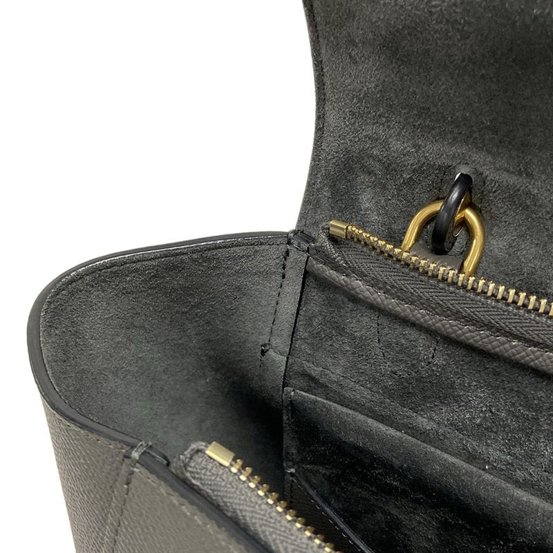 Celine Handbag Belt Bag Micro Dark Gray