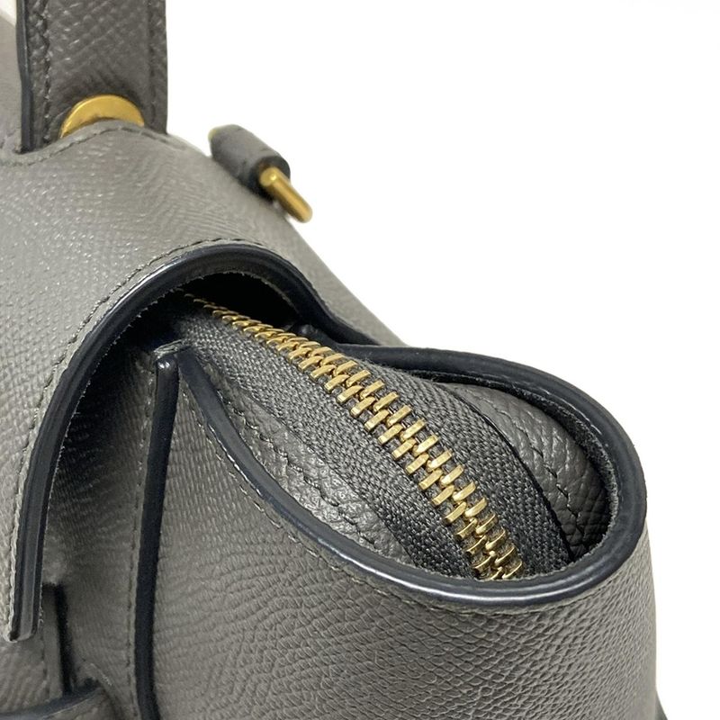 Celine Handbag Belt Bag Micro Dark Gray