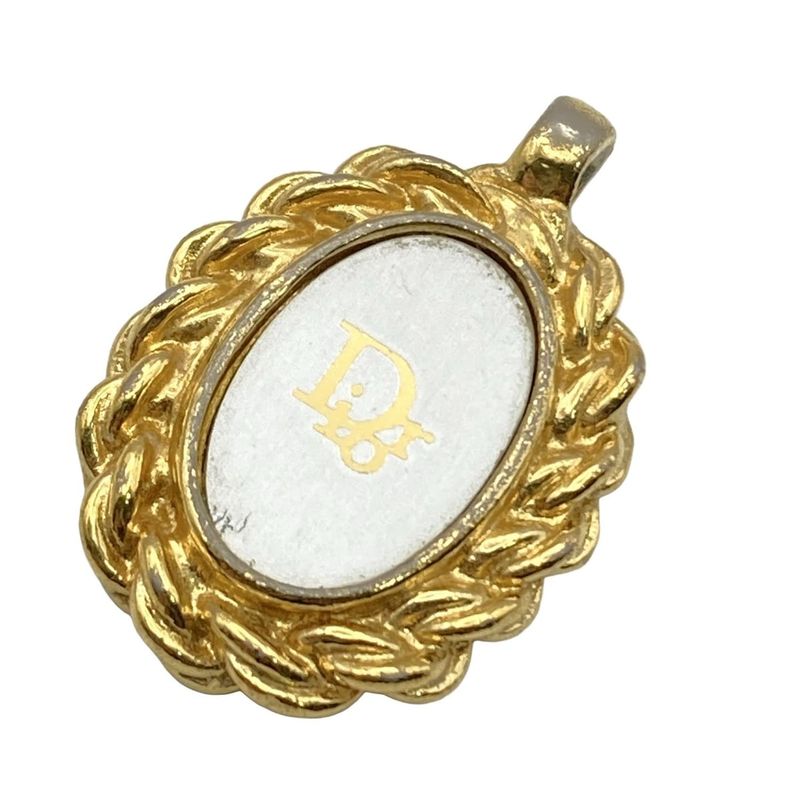 Dior Christian Dior Pendant Top - Gold and Silver Logo