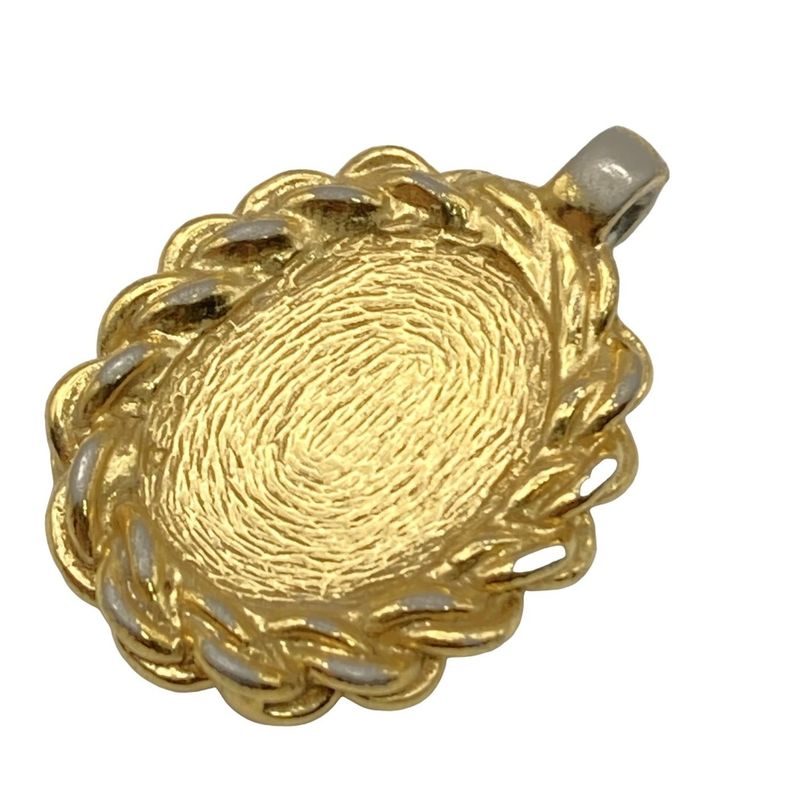 Dior Christian Dior Pendant Top - Gold and Silver Logo