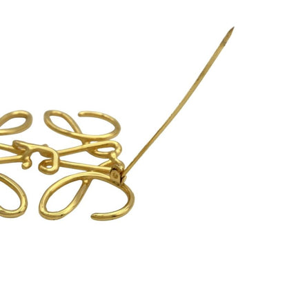Loewe Brooch - Anagram Brooch - Gold Anagram