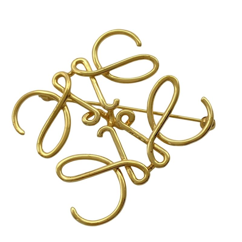 Loewe Brooch - Anagram Brooch - Gold Anagram